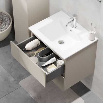 BATH DELUXE 03-060-63-29-01 - Badezimmerschrank mit Waschbecken KENWOOD 61 cm marakesh