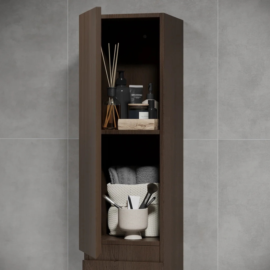BATH DELUXE 04-030-64-84-01 - Badezimmerschrank KENWOOD 186 cm Walnuss