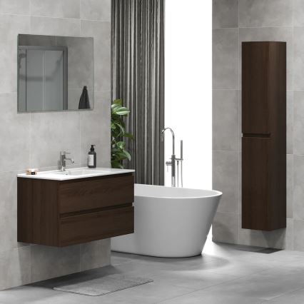 BATH DELUXE 04-030-64-84-01 - Badezimmerschrank KENWOOD 186 cm Walnuss