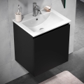 BATH DELUXE 09-050-63-02-01 - Badezimmerschrank mit Waschbecken KENWOOD 51 cm matt schwarz