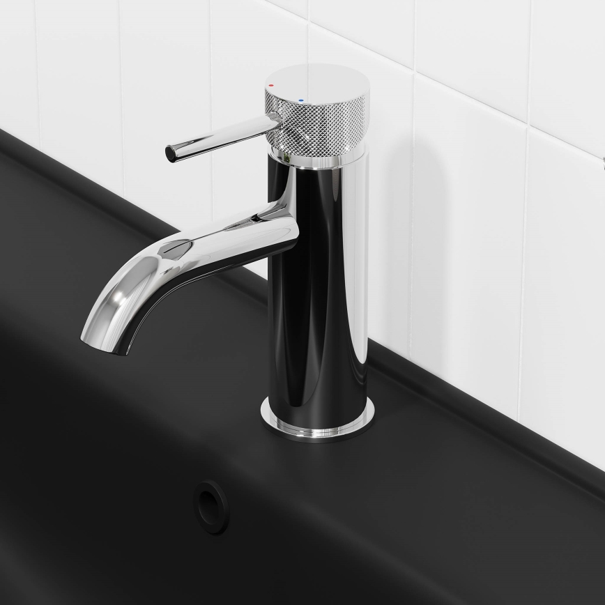 BATH DELUXE 28-005-03-60-00 - Waschbeckenarmatur ANHOLT 15,6 cm glänzendes Chrom