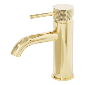 BATH DELUXE 28-005-03-64-00 - Waschbeckenarmatur ANHOLT 15,6 cm glänzendes Messing
