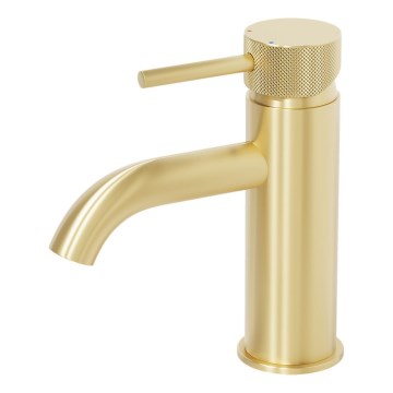 BATH DELUXE 28-005-03-70-00 - Waschbeckenarmatur ANHOLT 15,6 cm gebürstetes Messing