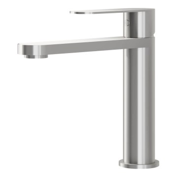 BATH DELUXE 28-017-02-71-02 - Waschbeckenarmatur TARNBY 17,3 cm gebürsteter Edelstahl