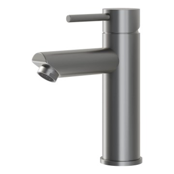 BATH DELUXE 28-017-03-73-02 - Waschbeckenarmatur RINGSTED 17,8 cm pudriges Grau