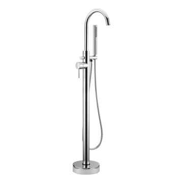 BATH DELUXE 28-114-01-60-00 - Freistehendes Badewannen-Set mit Armatur DRAGOR 116 cm glänzendes Chrom