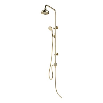 BATH DELUXE 31-120-04-64-00 - Duschgarnitur AEROSKOBING glänzendes Messing