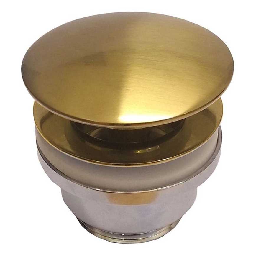 BATH DELUXE 33-004-05-64-04 - Ablaufgarnitur RODBY d 6,6 cm glänzendes Messing