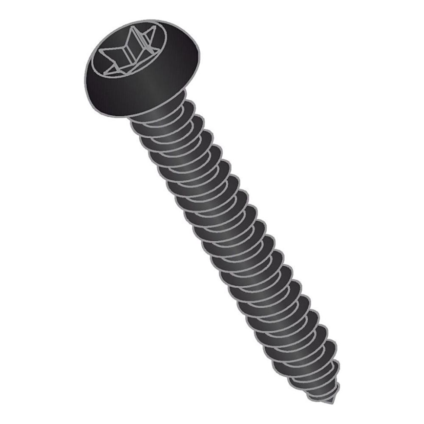 BATH DELUXE 54-045-00-02-12 - SET 50x Schrauben für Akustikpaneele T25 4,6x45 mm lackiert schwarz