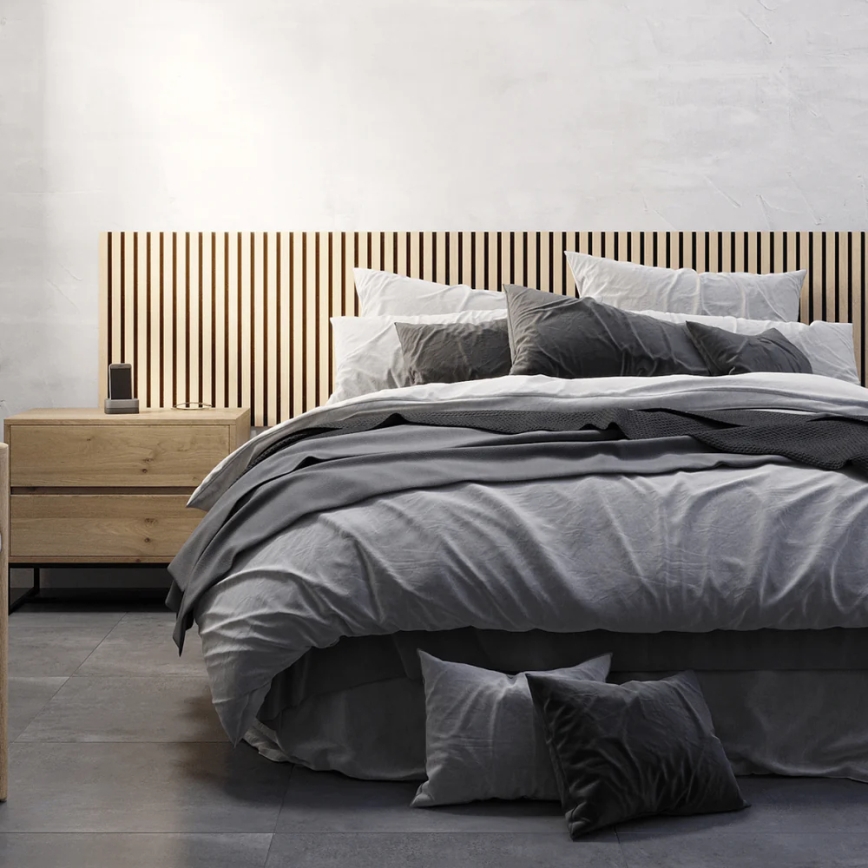 BATH DELUXE 54-240-11-86-12 - Akustik-Verkleidungspanel VASALUND 240x52 cm Eiche