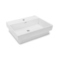 Bathco 0062 - Einbauwaschbecken FUNCHAL 55 x 45 cm Porzellan/weiß