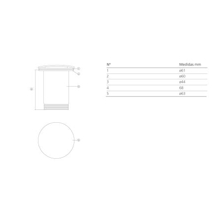 Bathco 0212 - Click-Clack-Waschbeckenablauf ohne Überlauf, Ø 6 cm, glänzender Chrom
