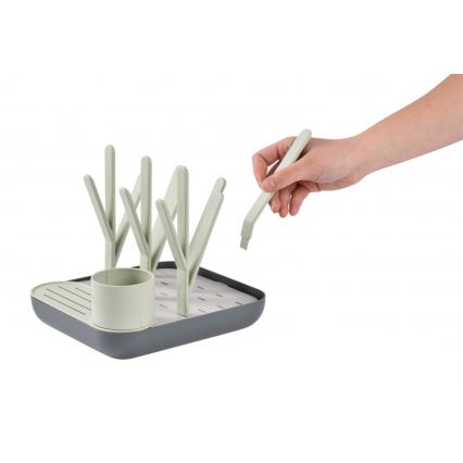 Beaba - Abtropfgestell für Flaschen grün/grau