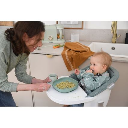 Beaba - Kindergeschirrset Salbeigrün, 4-teilig