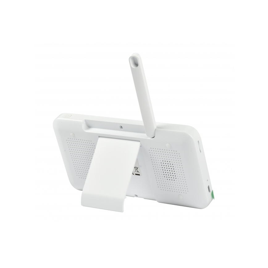 Beaba - Intelligentes, wiederaufladbares Babyphone mit Monitor ZEN NIGHT, 720p, 5 V, 4000 mAh, Wi-Fi, weiß