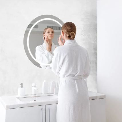 Beheizter LED-Badezimmerspiegel mit Hintergrundbeleuchtung LED/25W/230V IP44 3000K/4000K/6400K
