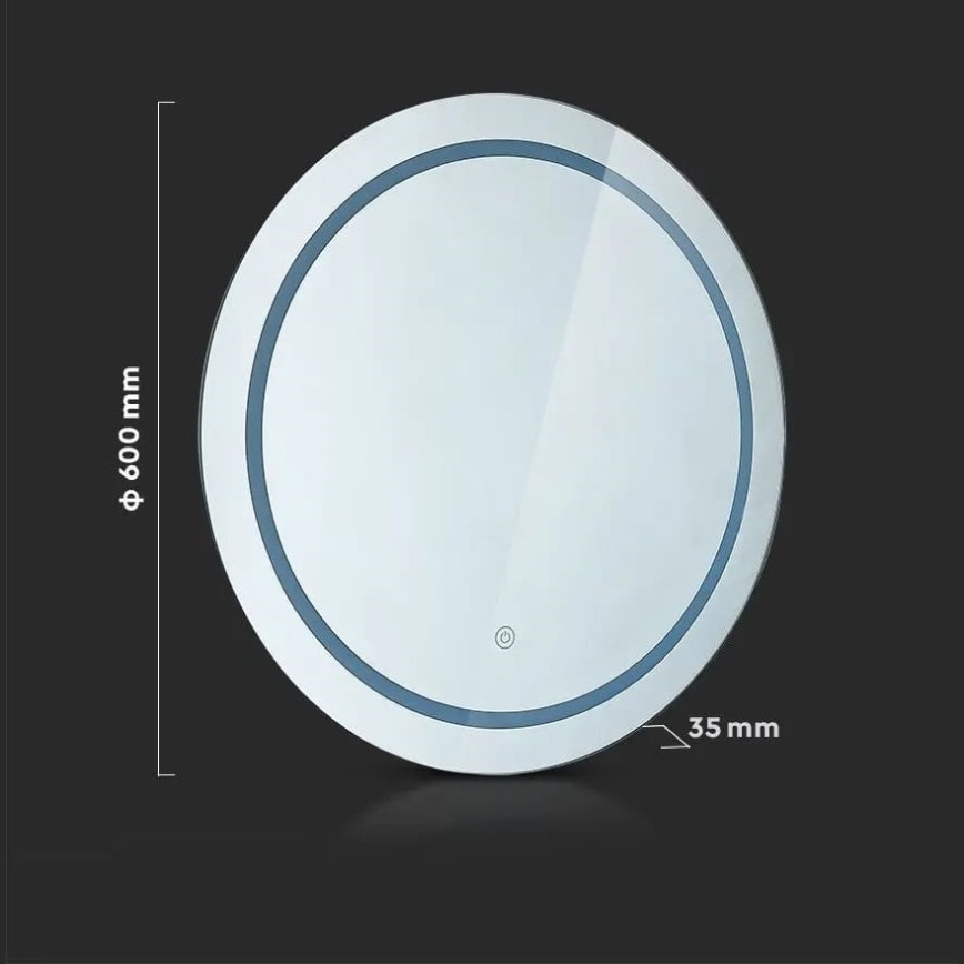 Beheizter LED-Badezimmerspiegel mit Hintergrundbeleuchtung LED/25W/230V IP44 3000K/4000K/6400K