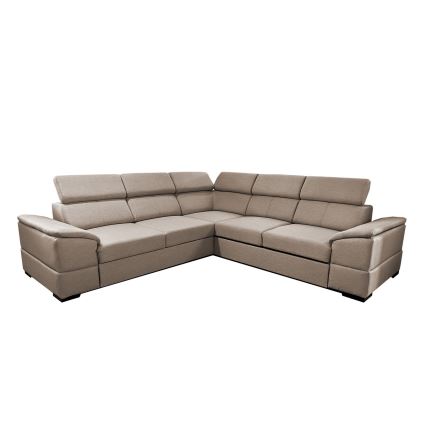 Universelles Ecksofa mit Schlaffunktion und Stauraum GRANADA – Beige