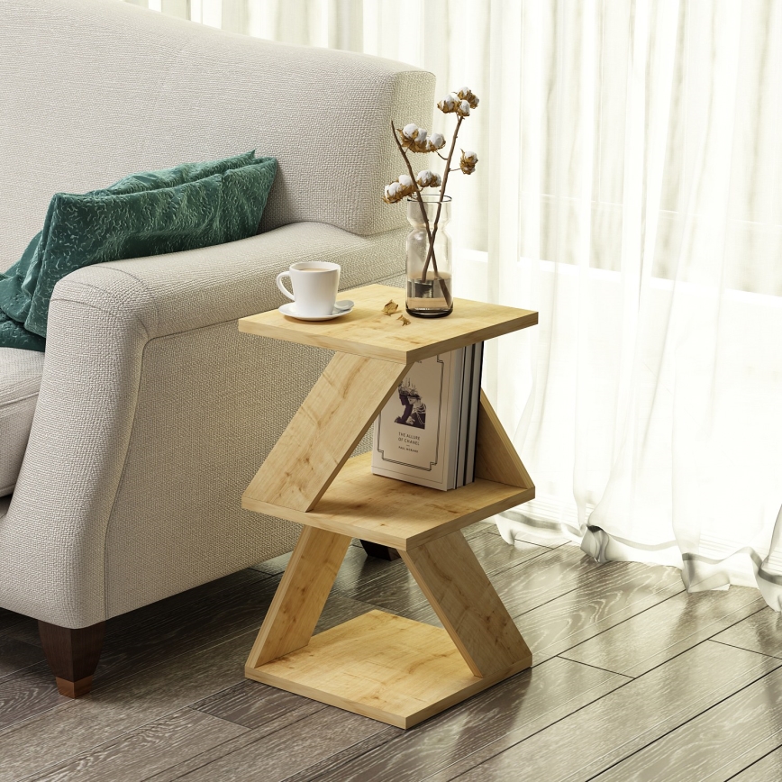 Beistelltisch ALBENI 50x30 cm braun