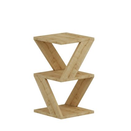 Beistelltisch ALBENI 50x30 cm braun
