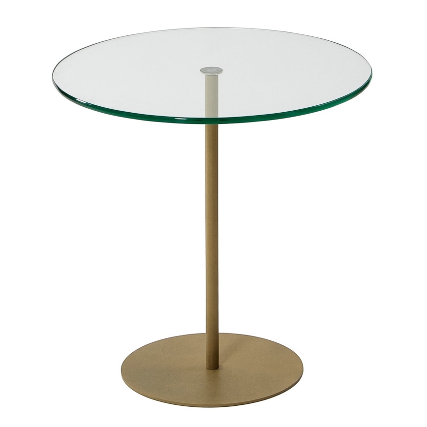 Beistelltisch CHILL 50x50 cm golden/klar