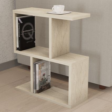 Beistelltisch CROS 45x17 cm Marmordekor/beige