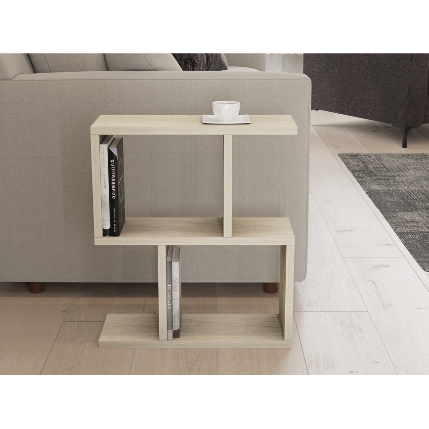 Beistelltisch CROS 45x17 cm Marmordekor/beige