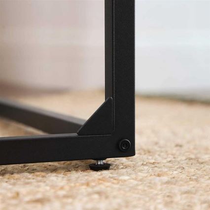 Beistelltisch ELDUR, Braun/Schwarz