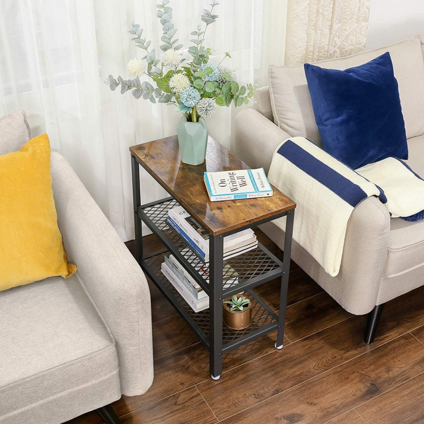 Beistelltisch ELDUR braun/schwarz