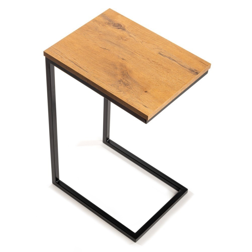 Beistelltisch HELPER 57x40 cm schwarz/braun