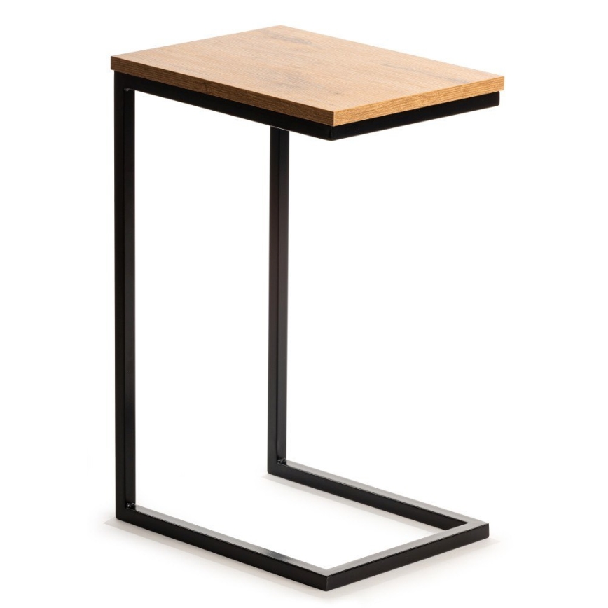 Beistelltisch HELPER 57x40 cm schwarz/braun