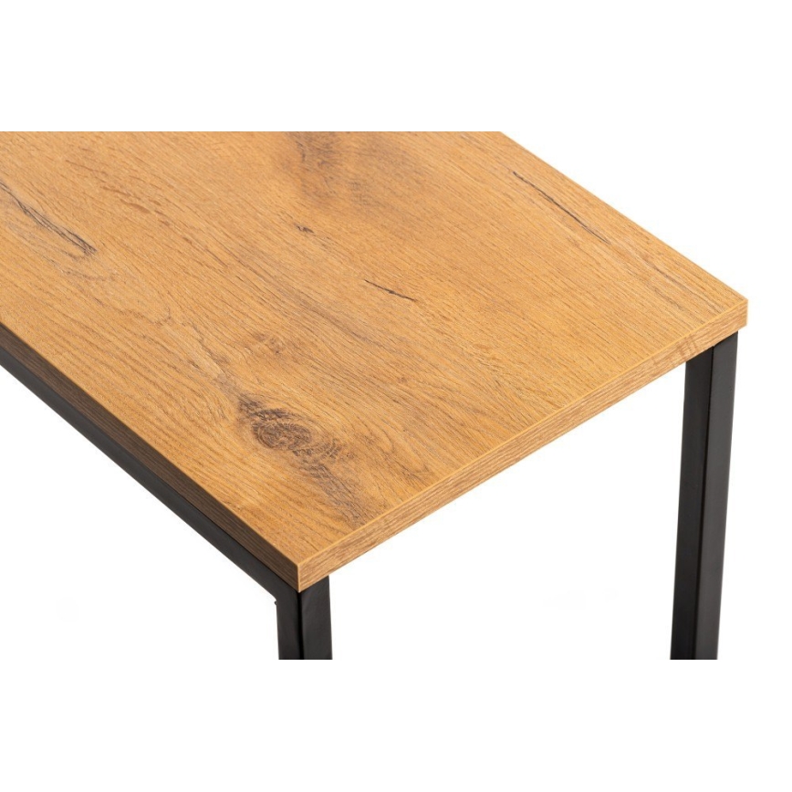 Beistelltisch HELPER 57x40 cm schwarz/braun