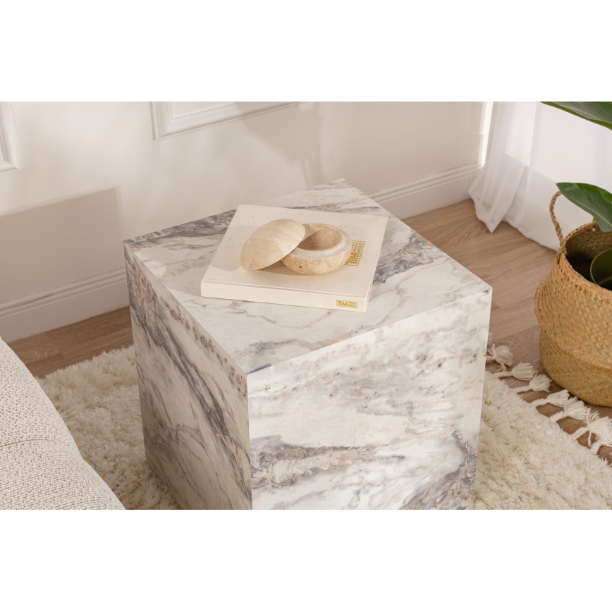 Beistelltisch KUP 50x45 cm Marmordekor
