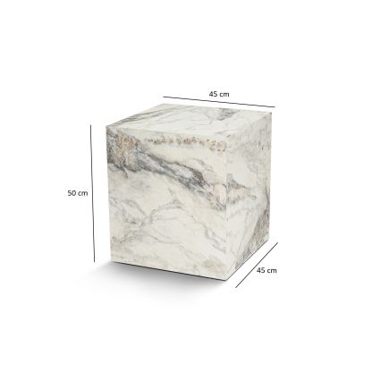 Beistelltisch KUP 50x45 cm Marmordekor