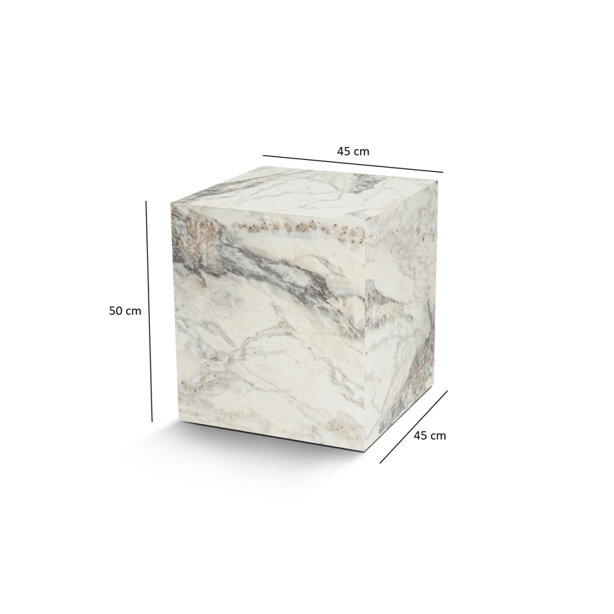 Beistelltisch KUP 50x45 cm Marmordekor