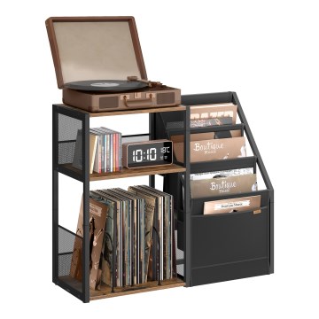 Beistelltisch LUVOR 81x30 cm braun/schwarz