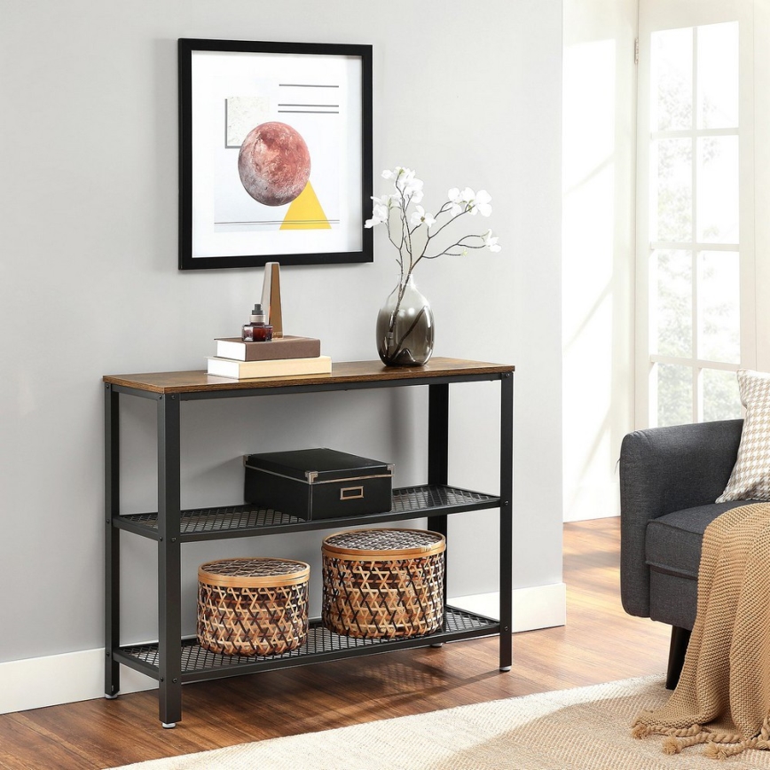 Beistelltisch LUVOR Braun/Schwarz