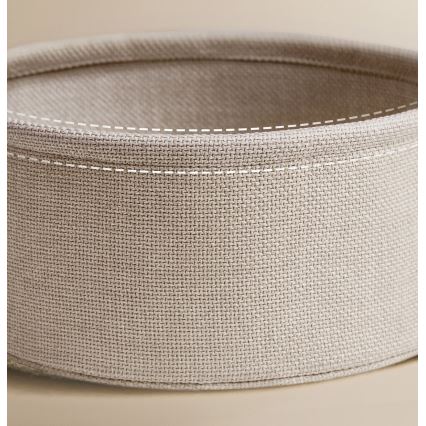 Beistelltisch mit integrierten Steckdosen und USB-Anschlüssen NOIRA beige/weiß