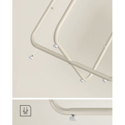 Beistelltisch NOIRA creme/weiß