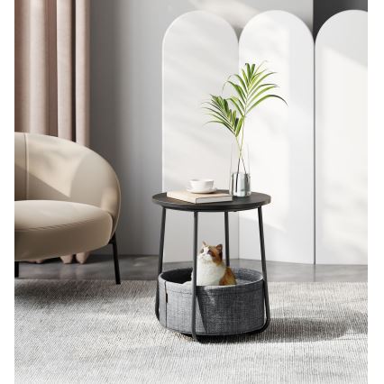 Beistelltisch NOIRA, schwarz/grau