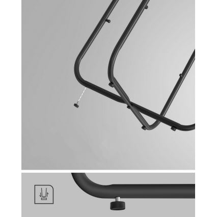 Beistelltisch NOIRA, schwarz/grau