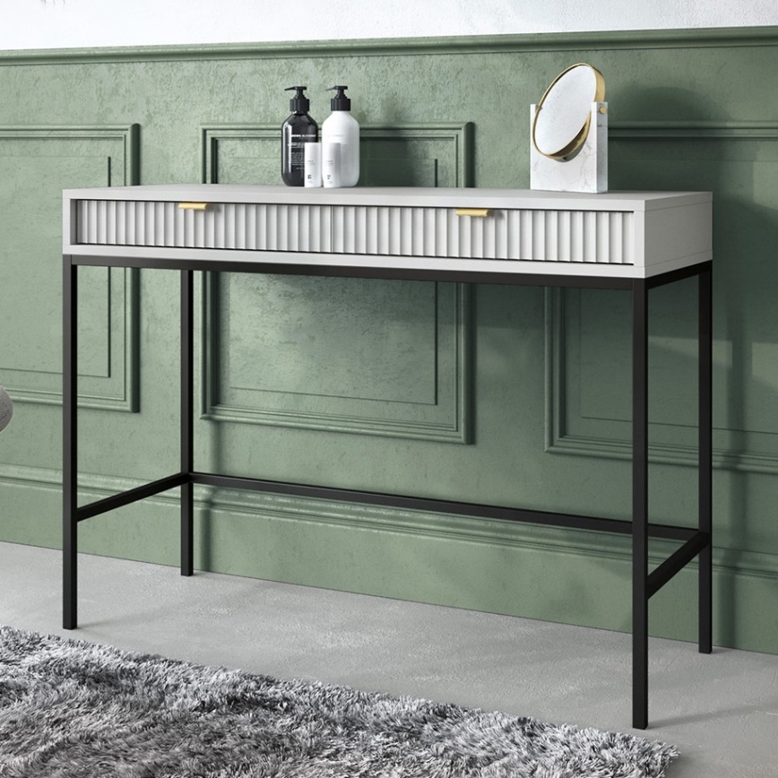 Beistelltisch NOVA 77x104 cm grau/schwarz