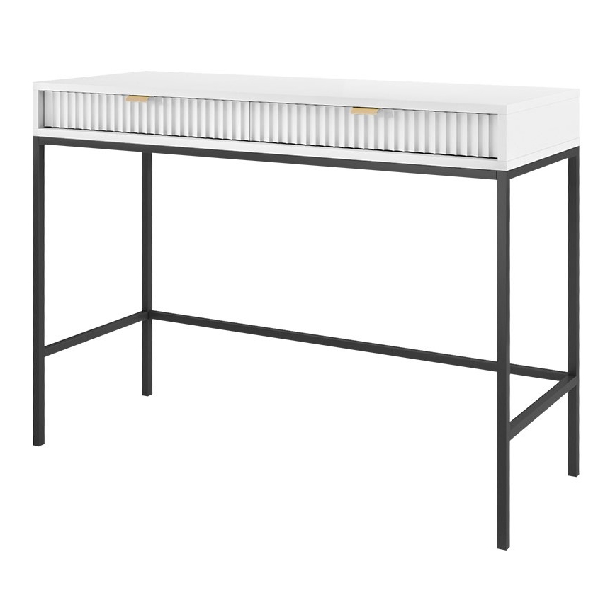 Beistelltisch NOVA 77x104 cm weiß/schwarz