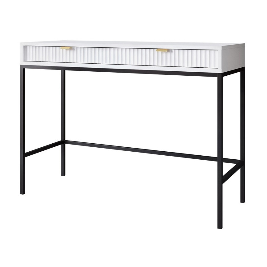 Beistelltisch NOVA 77x104 cm weiß/schwarz
