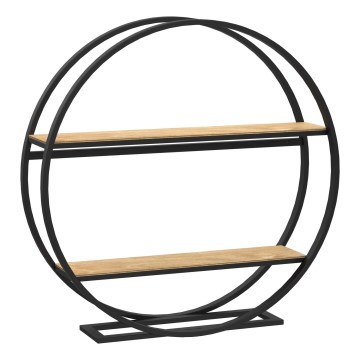 Beistelltisch SHELF d 62,5 cm Eiche