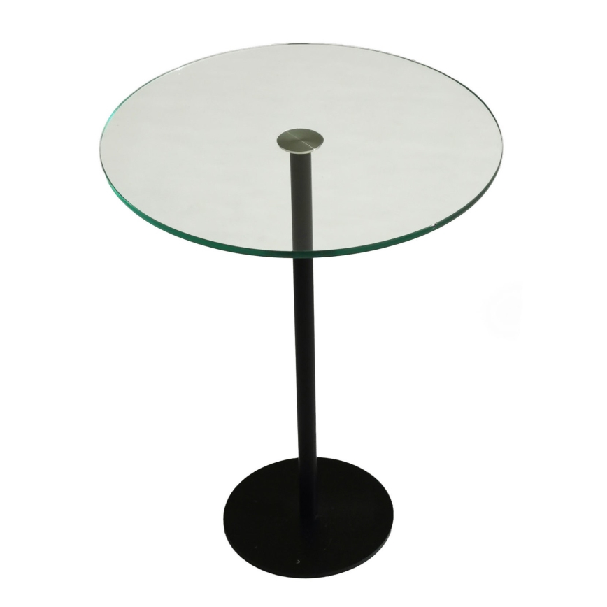 Beistelltisch SOCIAL 50x40 cm schwarz/klar