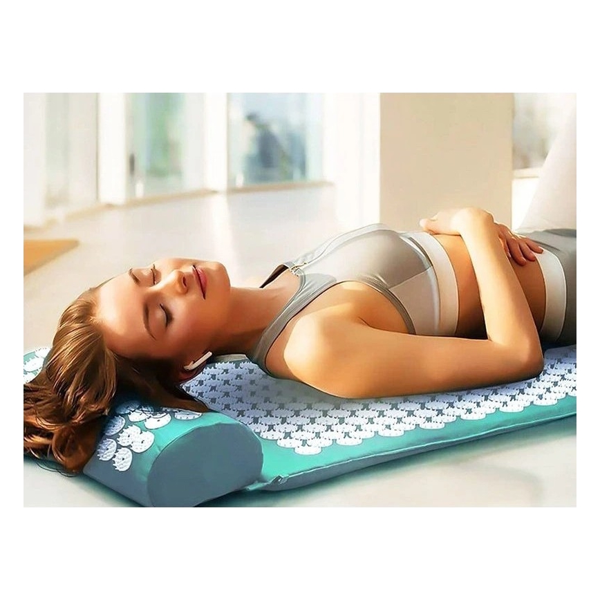 Beper - Akupressurmatte und Kissen, mintfarben