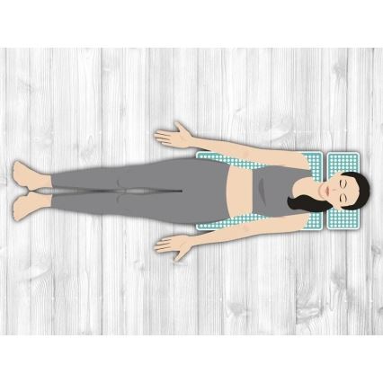 Beper - Akupressurmatte und Kissen, mintfarben