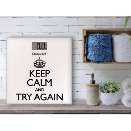 Beper - Digitale Personenwaage mit LCD-Display 1xCR2032