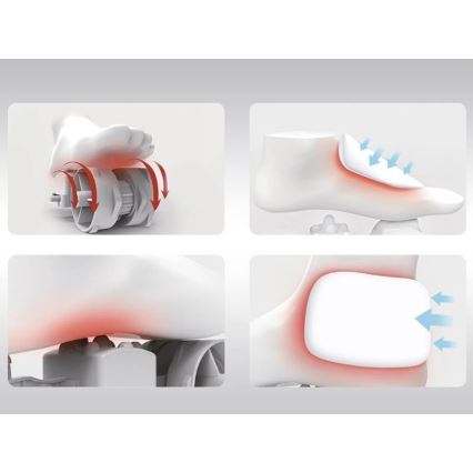 Beper - Fußmassagegerät SHIATSU 36W/230V + Fernbedienung